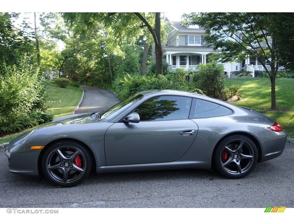 2012 911 Carrera S Coupe - Meteor Grey Metallic / Black photo #3