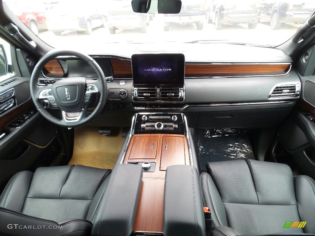 Ebony Interior 2018 Lincoln Navigator Select L 4x4 Photo #128066924
