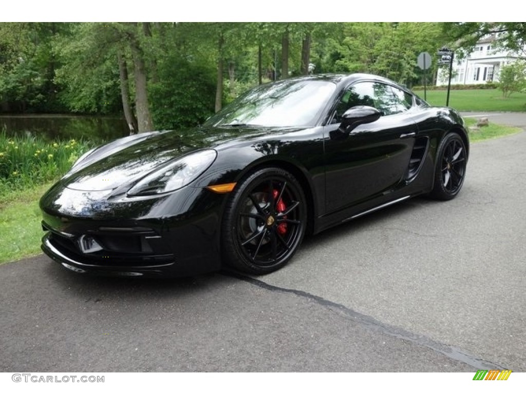 Black 2018 Porsche 718 Cayman GTS Exterior Photo #128068286