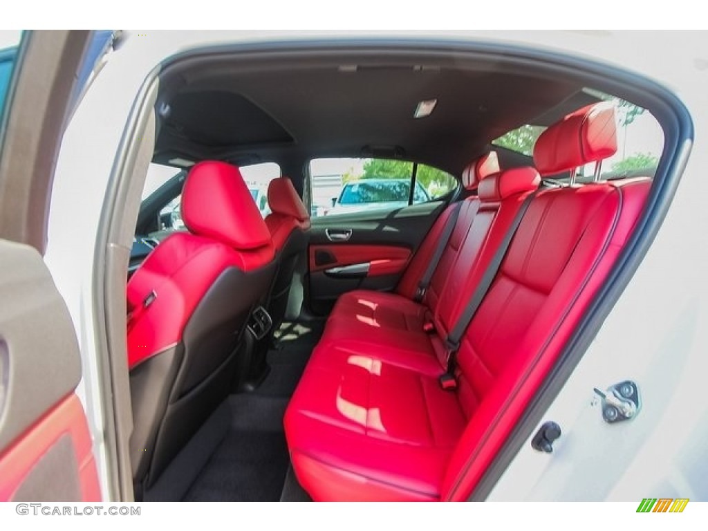 2019 TLX A-Spec Sedan - Platinum White Pearl / Red photo #22