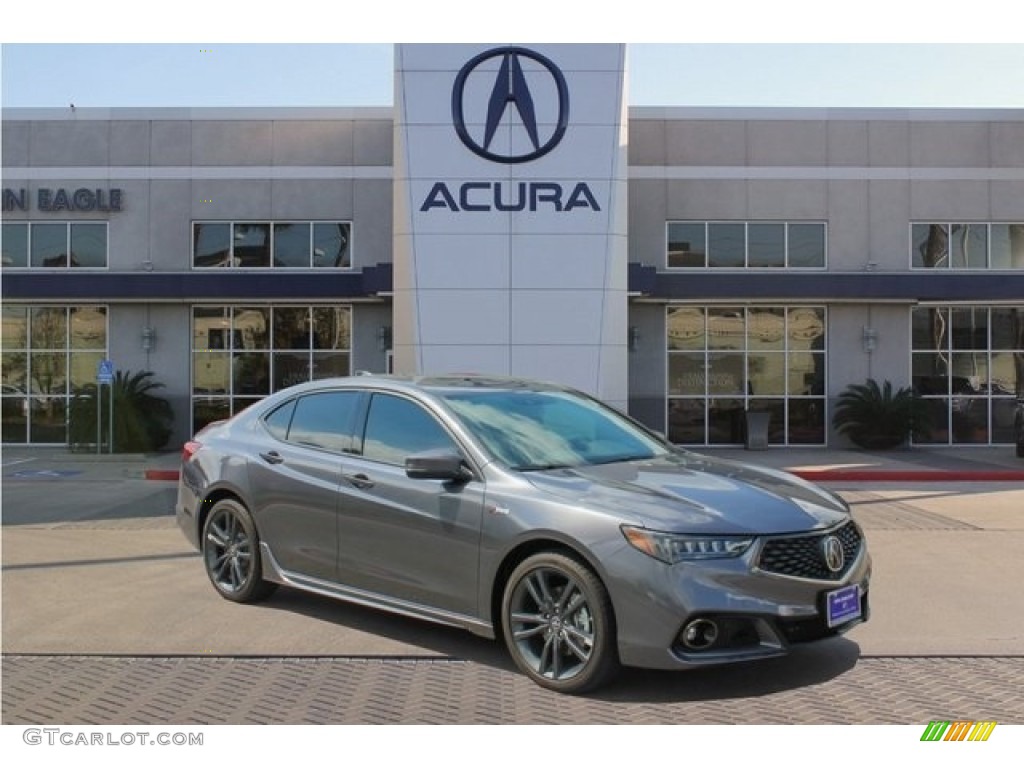 2019 TLX V6 A-Spec Sedan - Modern Steel Metallic / Ebony photo #1