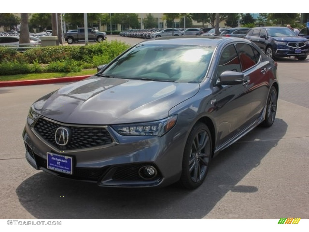 2019 TLX V6 A-Spec Sedan - Modern Steel Metallic / Ebony photo #3