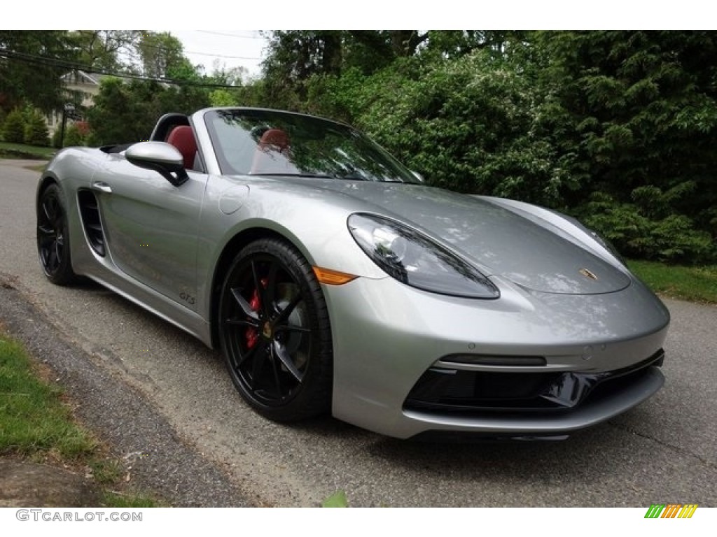 GT Silver Metallic 2018 Porsche 718 Boxster S Exterior Photo #128069330