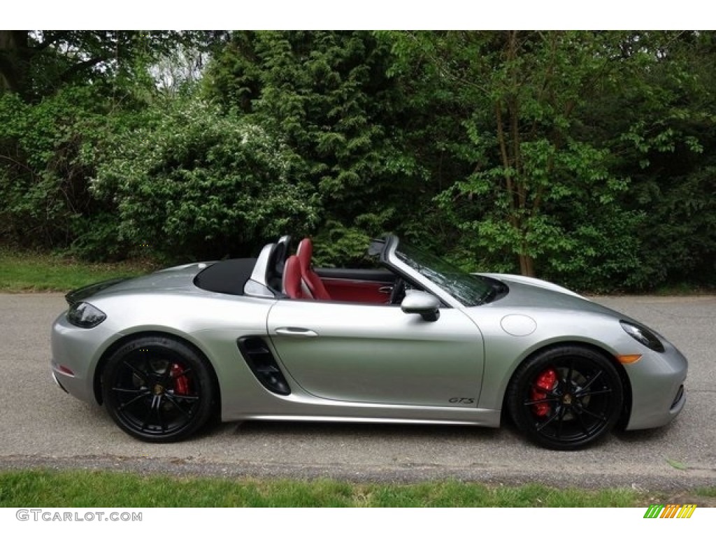 GT Silver Metallic 2018 Porsche 718 Boxster S Exterior Photo #128069456