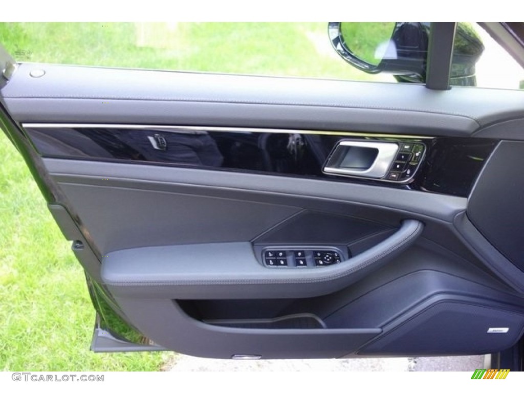 2018 Porsche Panamera 4S Sport Turismo Black Door Panel Photo #128069906