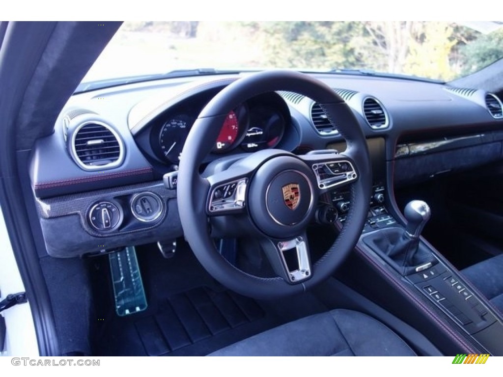 2018 Porsche 718 Cayman GTS Black Dashboard Photo #128070974