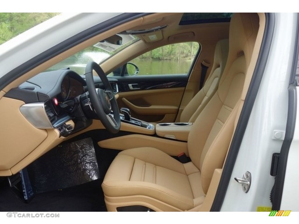 Black/Luxor Beige Interior 2018 Porsche Panamera 4S Sport Turismo Photo #128071268