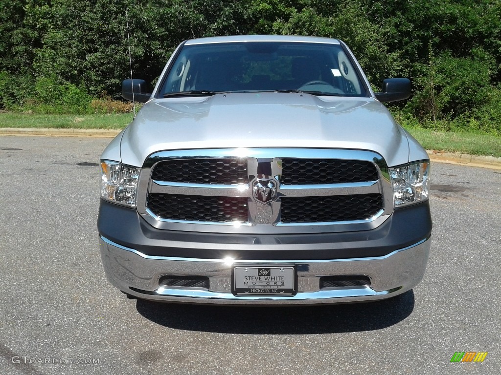2018 1500 Tradesman Quad Cab 4x4 - Bright Silver Metallic / Black/Diesel Gray photo #3