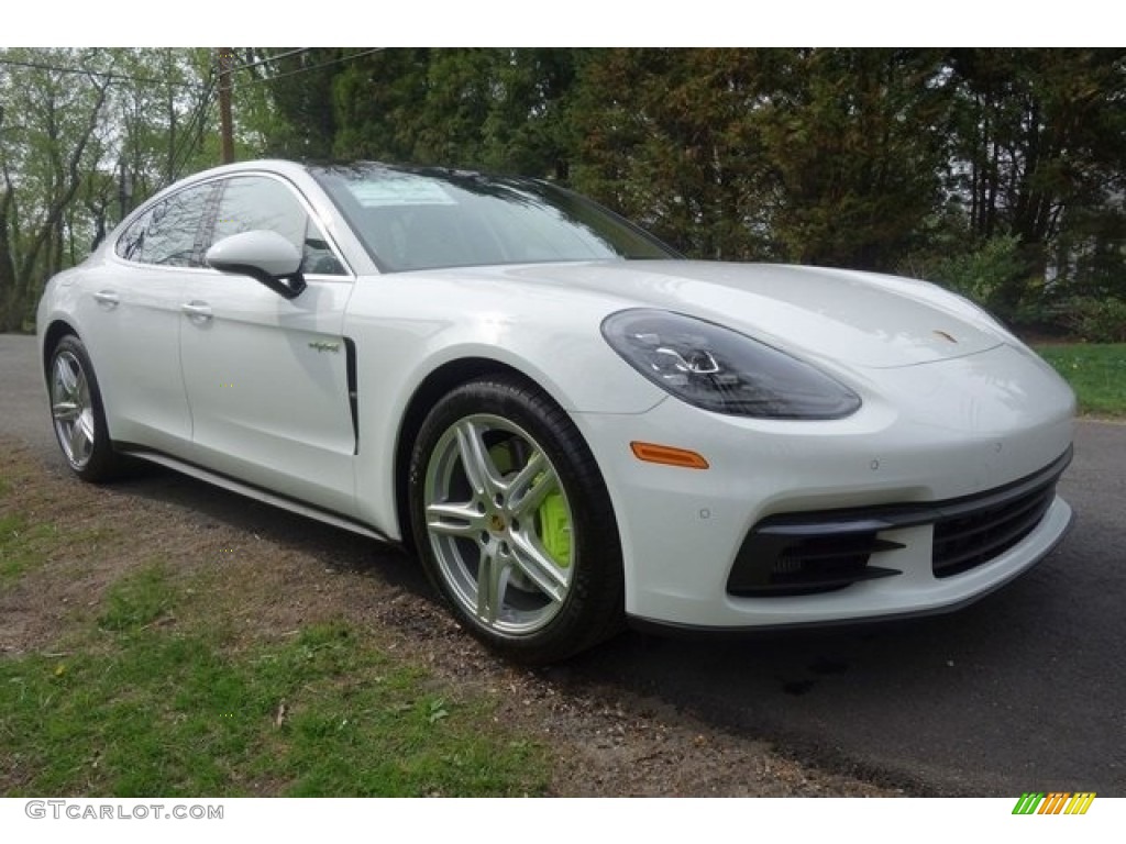 White 2018 Porsche Panamera 4 E-Hybrid Exterior Photo #128072099