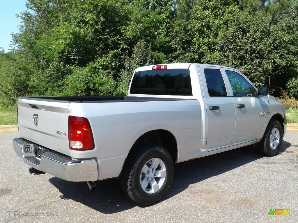 2018 1500 Tradesman Quad Cab 4x4 - Bright Silver Metallic / Black/Diesel Gray photo #6