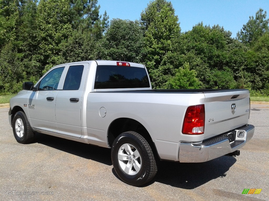 2018 1500 Tradesman Quad Cab 4x4 - Bright Silver Metallic / Black/Diesel Gray photo #8