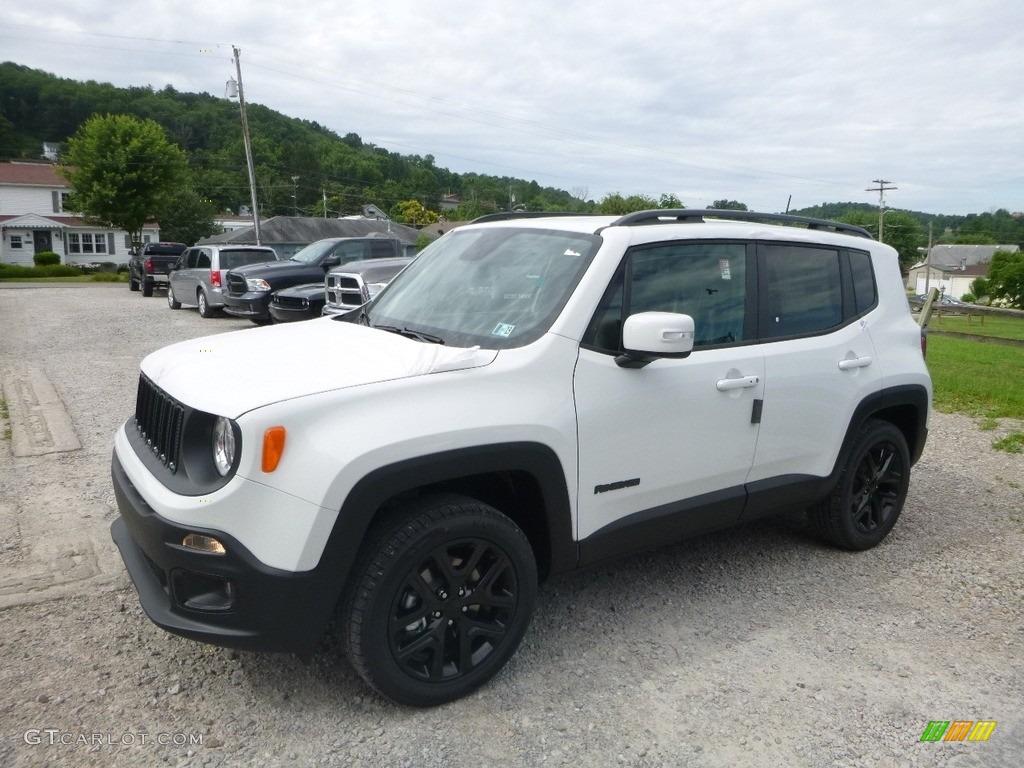 2018 Renegade Latitude 4x4 - Alpine White / Black photo #1