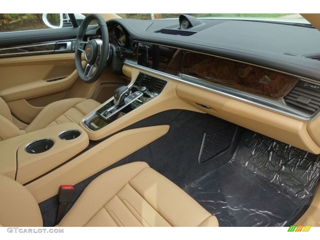 Black/Luxor Beige Interior 2018 Porsche Panamera 4 E-Hybrid Photo #128072393