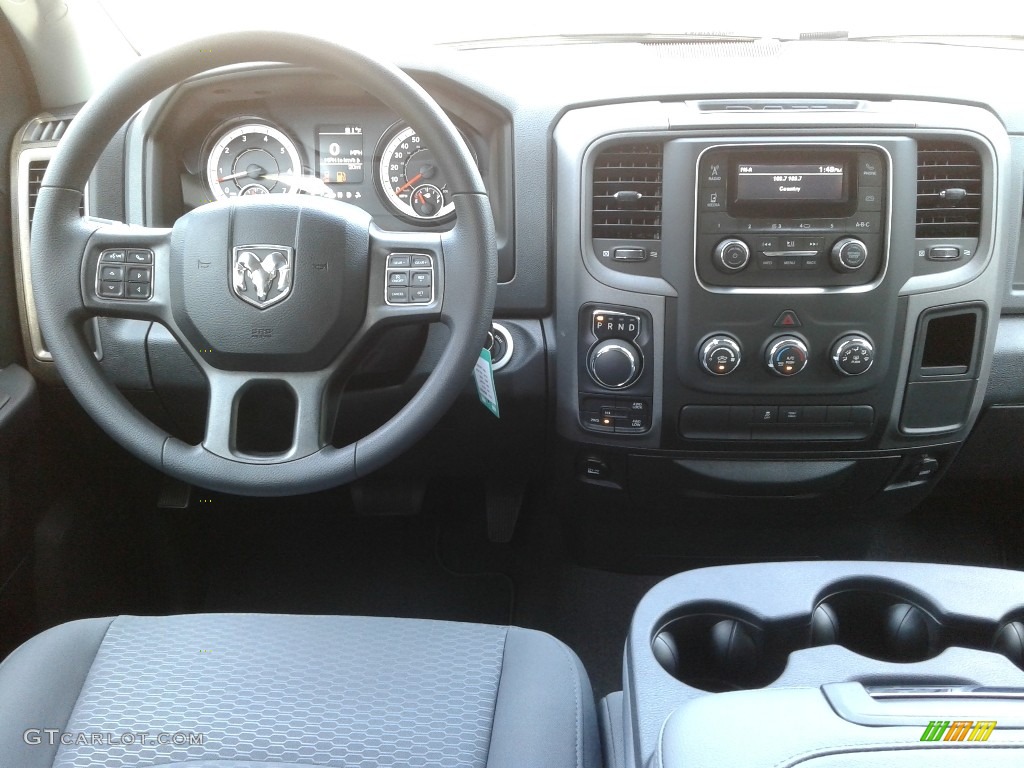 2018 1500 Tradesman Quad Cab 4x4 - Bright Silver Metallic / Black/Diesel Gray photo #24