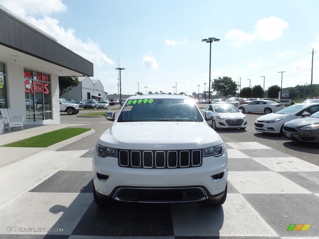 2018 Grand Cherokee Limited 4x4 - Bright White / Black/Light Frost Beige photo #2