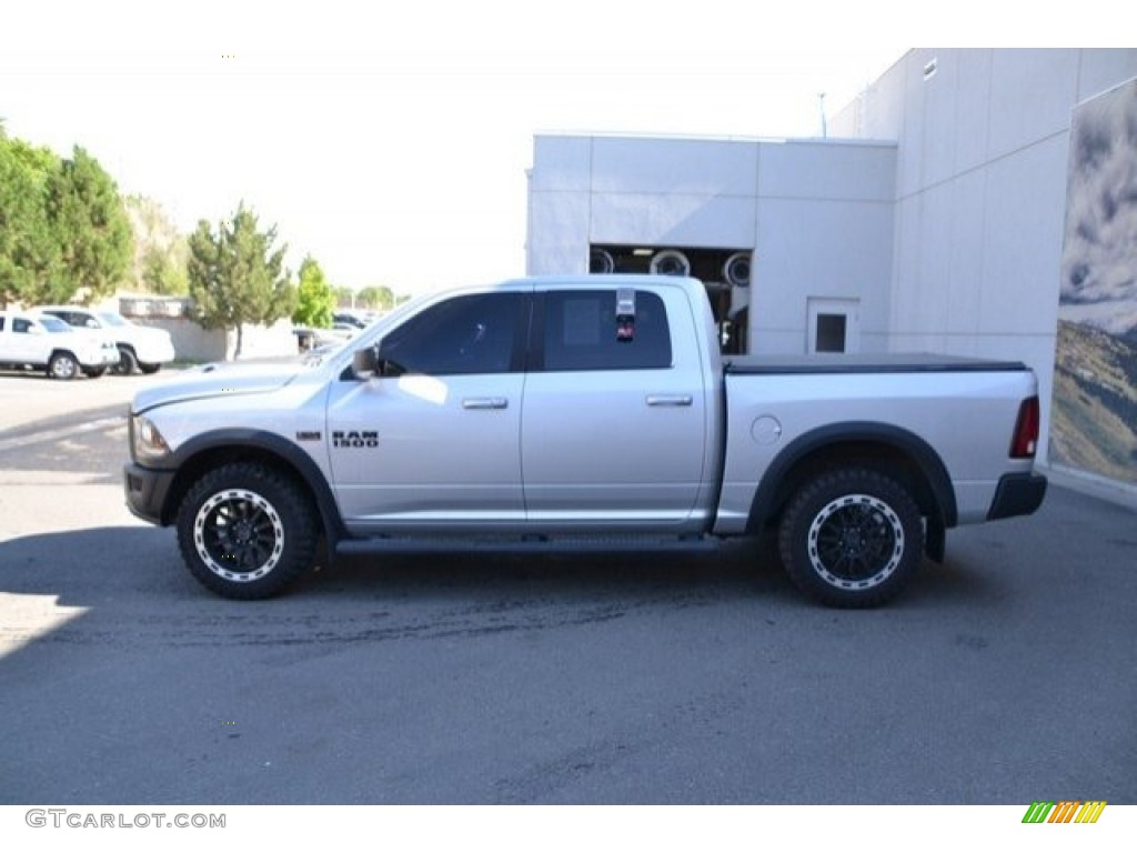 2017 1500 Rebel Crew Cab 4x4 - Bright Silver Metallic / Rebel Theme Red/Black photo #3