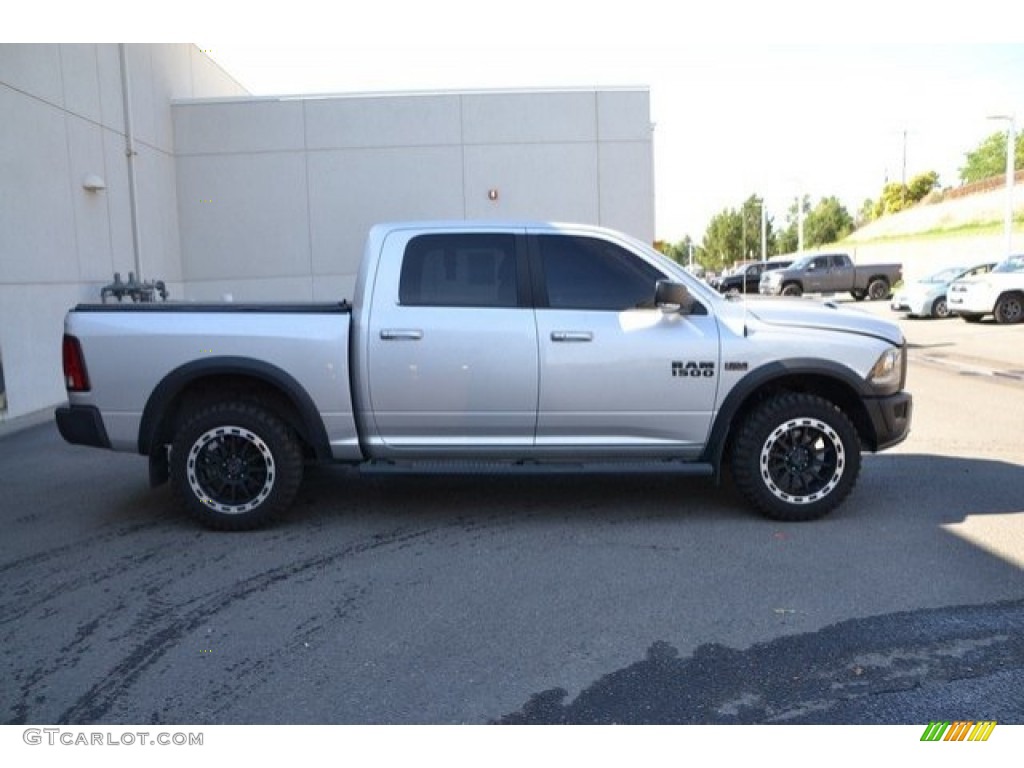 2017 1500 Rebel Crew Cab 4x4 - Bright Silver Metallic / Rebel Theme Red/Black photo #7