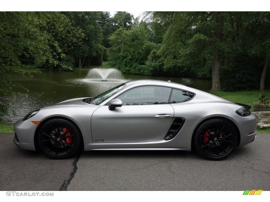 GT Silver Metallic 2018 Porsche 718 Cayman GTS Exterior Photo #128076571