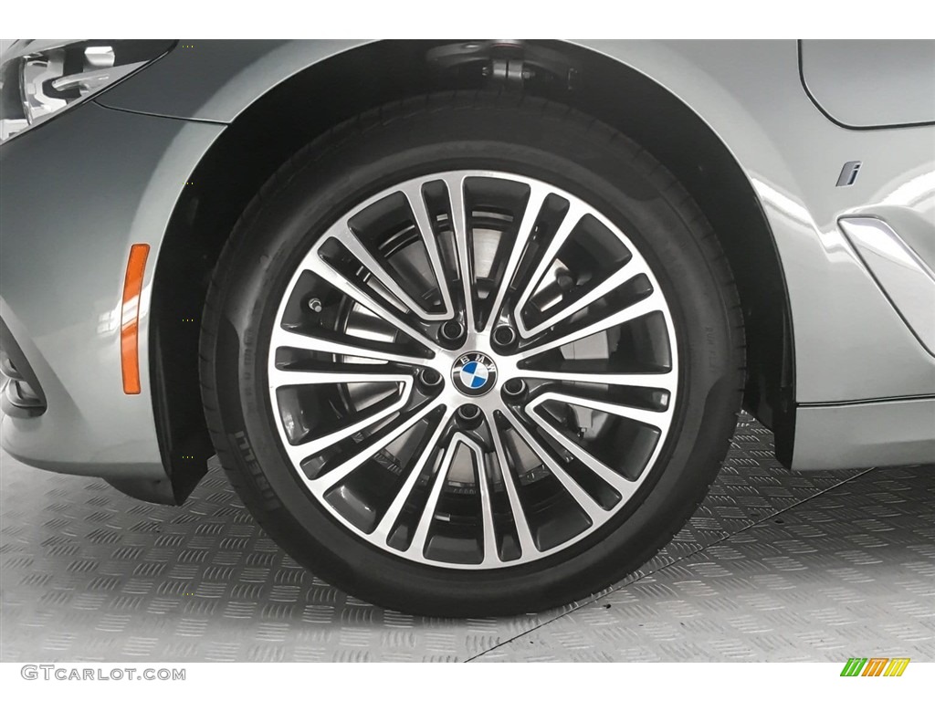 2018 5 Series 530e iPerfomance Sedan - Bluestone Metallic / Black photo #9