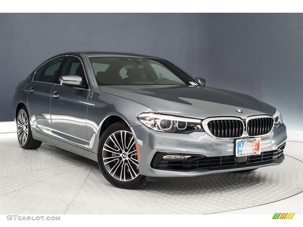 2018 5 Series 530e iPerfomance Sedan - Bluestone Metallic / Black photo #12