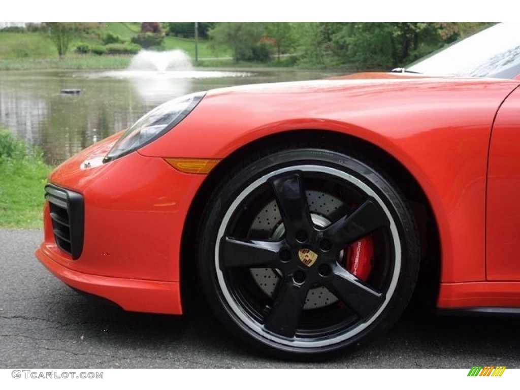 2017 911 Turbo Coupe - Lava Orange / Black photo #9