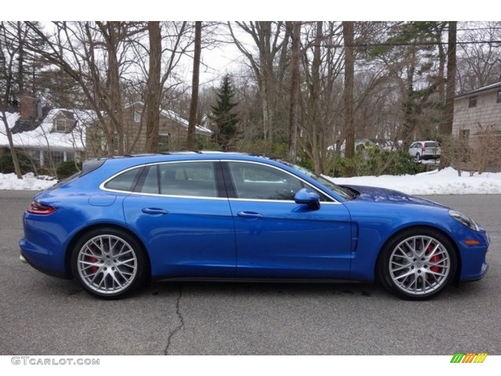 2018 Panamera Turbo Sport Turismo - Sapphire Blue Metallic / Black photo #8