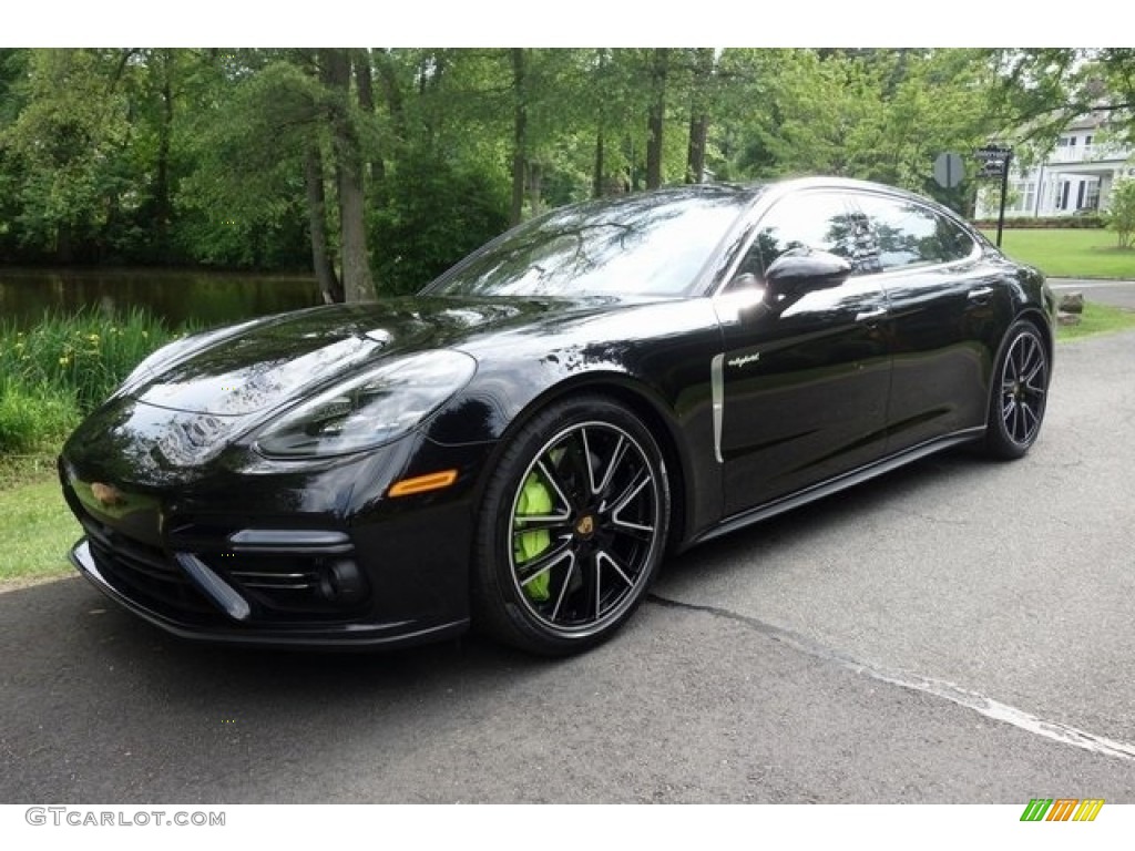 Black 2018 Porsche Panamera Turbo S E-Hybrid Exterior Photo #128081482