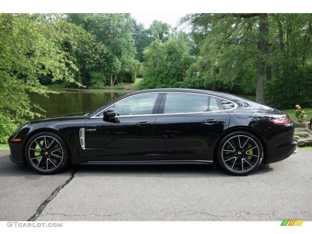 Black 2018 Porsche Panamera Turbo S E-Hybrid Exterior Photo #128081506