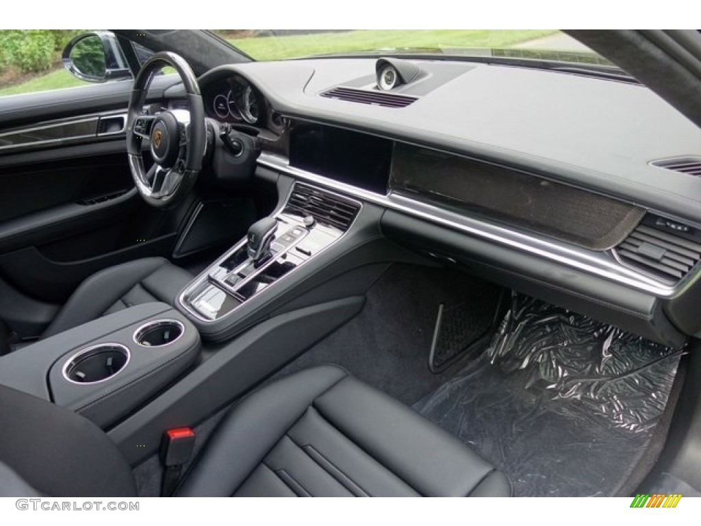 2018 Porsche Panamera Turbo S E-Hybrid Black Dashboard Photo #128081830