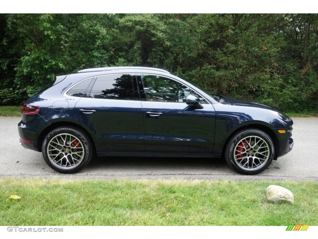 Night Blue Metallic 2018 Porsche Macan Turbo Exterior Photo #128082007