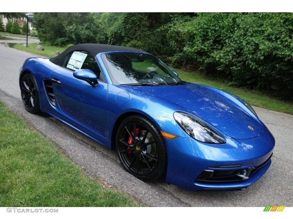 Sapphire Blue Metallic 2018 Porsche 718 Boxster S Exterior Photo #128082499