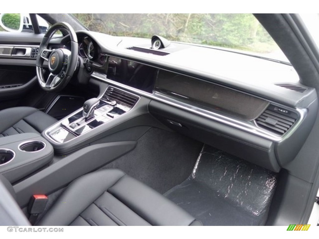 2018 Porsche Panamera Turbo S E-Hybrid Black Dashboard Photo #128082781