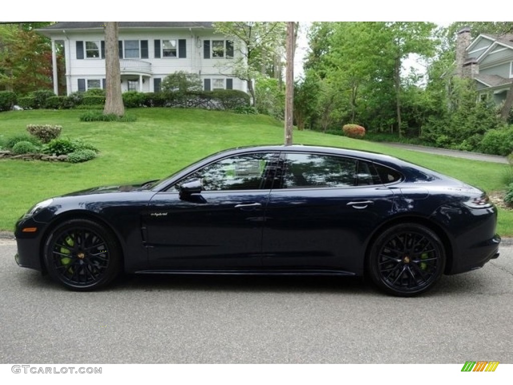 2018 Panamera Turbo S E-Hybrid - Night Blue Metallic / Truffle Brown Club Leather photo #4