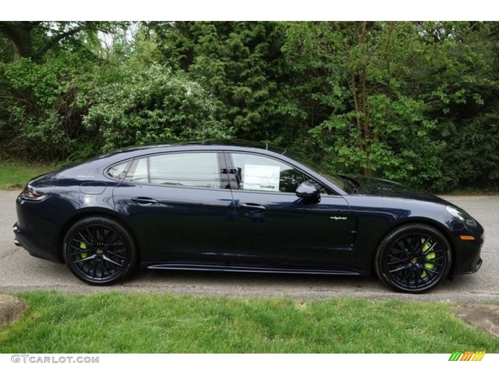 Night Blue Metallic 2018 Porsche Panamera Turbo S E-Hybrid Exterior Photo #128083156