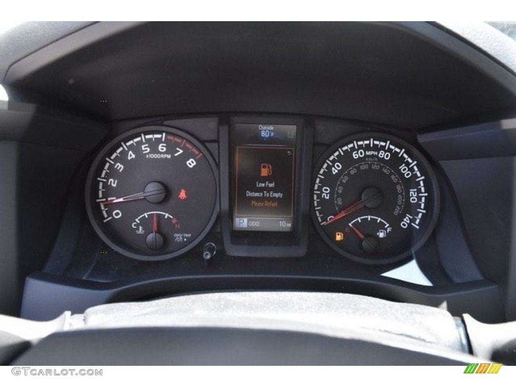 2018 Tacoma SR Double Cab 4x4 - Midnight Black Metallic / Cement Gray photo #28