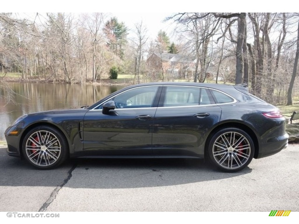 Agate Grey Metallic 2018 Porsche Panamera Turbo Sport Turismo Exterior Photo #128083591