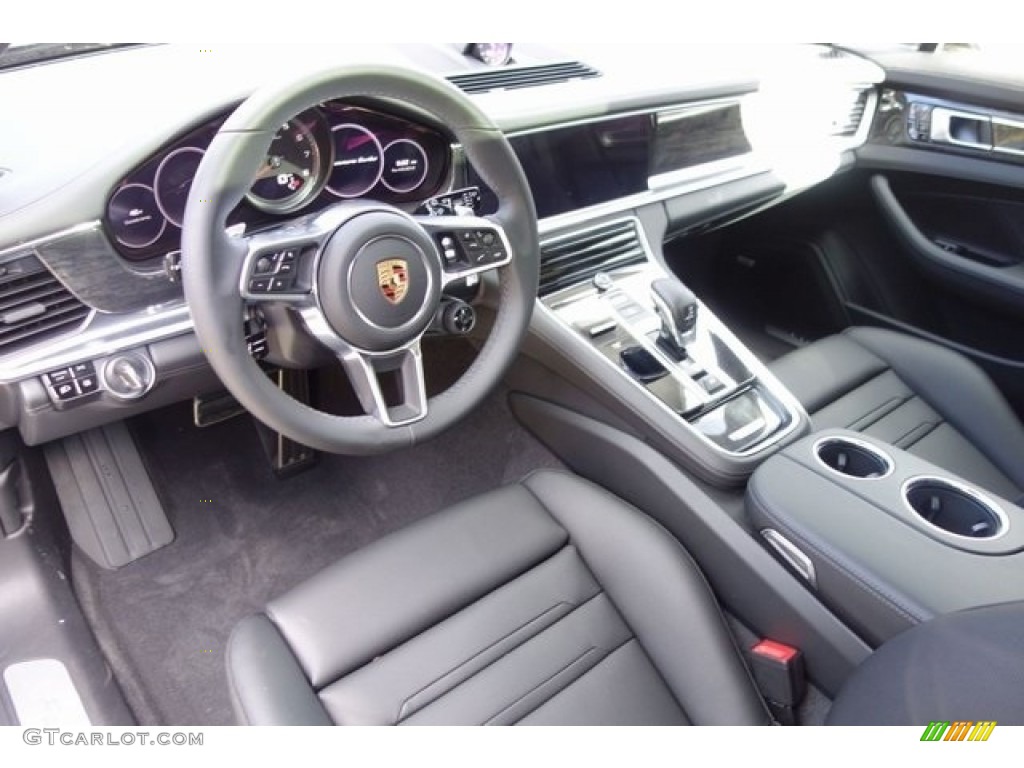 Black Interior 2018 Porsche Panamera Turbo Sport Turismo Photo #128083782