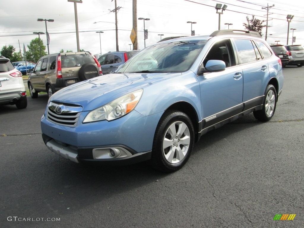 2011 Outback 2.5i Limited Wagon - Sky Blue Metallic / Off Black photo #2