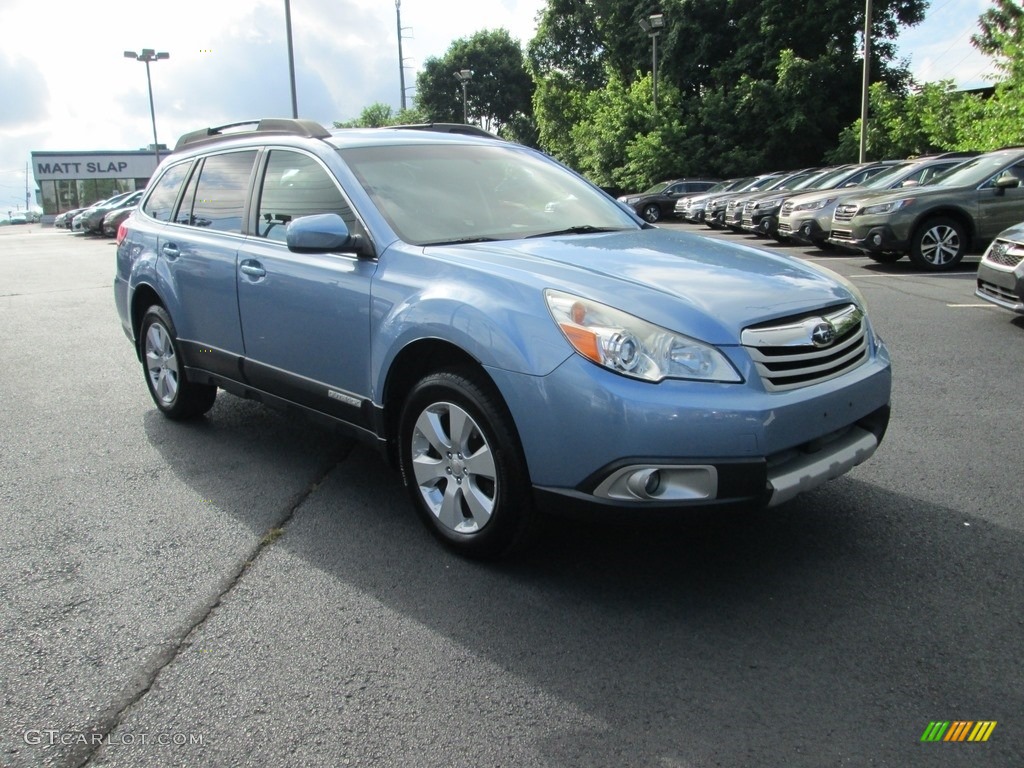 2011 Outback 2.5i Limited Wagon - Sky Blue Metallic / Off Black photo #4