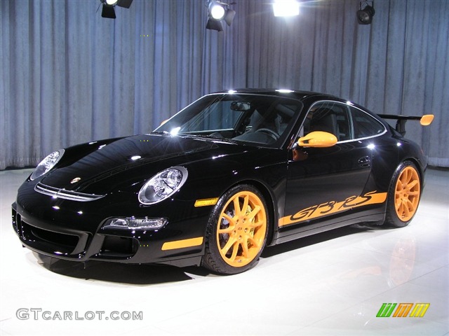 2008 Porsche 911 GT3 RS, Black/Orange / Black Full Leather with Orange Stitching 2008 Porsche 911 GT3 RS Parts