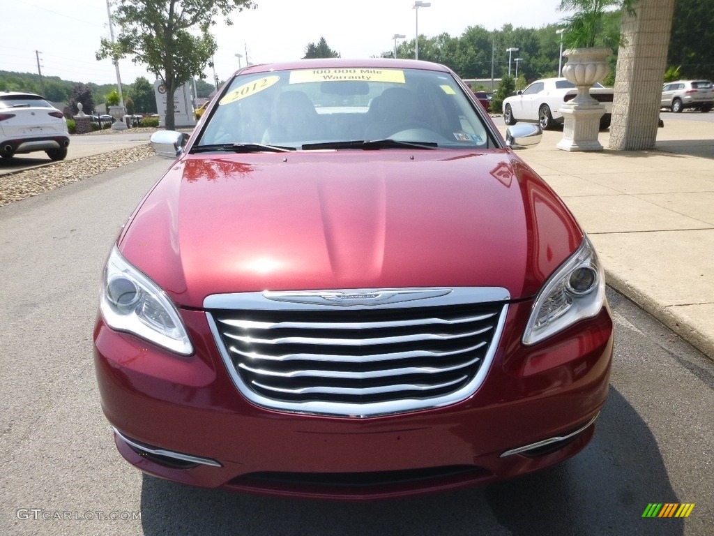 2012 200 Limited Sedan - Deep Cherry Red Crystal Pearl Coat / Black/Light Frost photo #4
