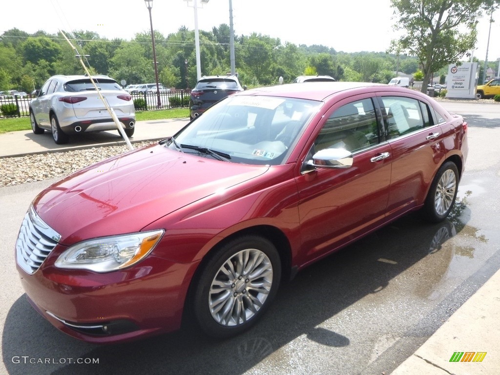 2012 200 Limited Sedan - Deep Cherry Red Crystal Pearl Coat / Black/Light Frost photo #6
