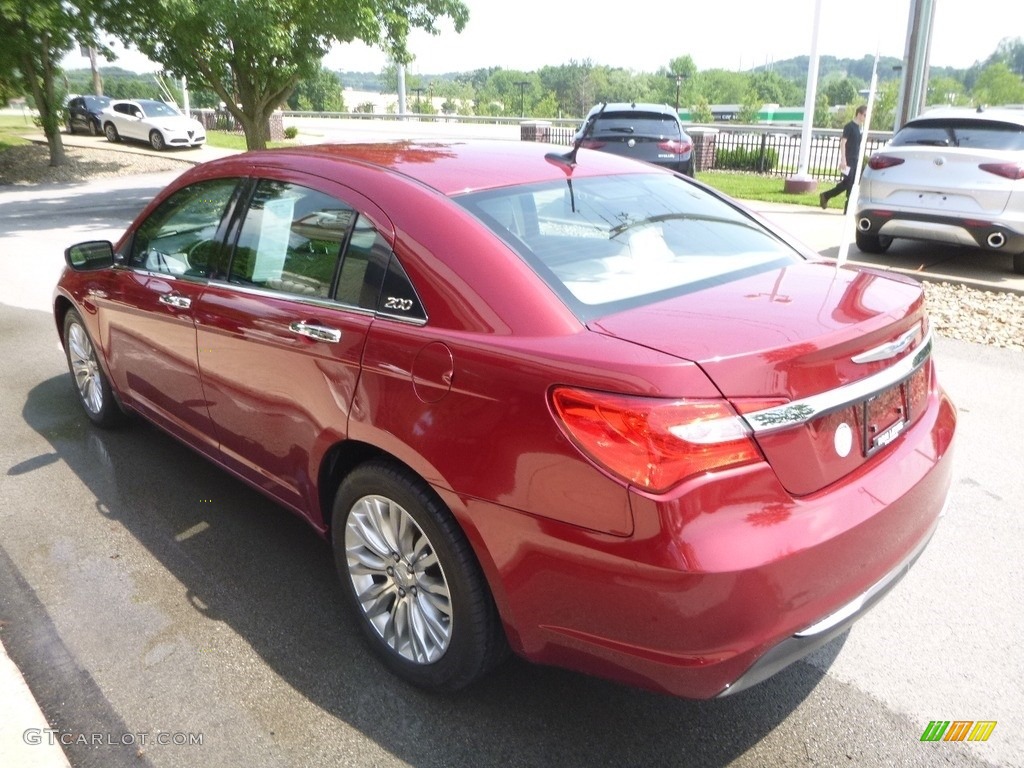 2012 200 Limited Sedan - Deep Cherry Red Crystal Pearl Coat / Black/Light Frost photo #8