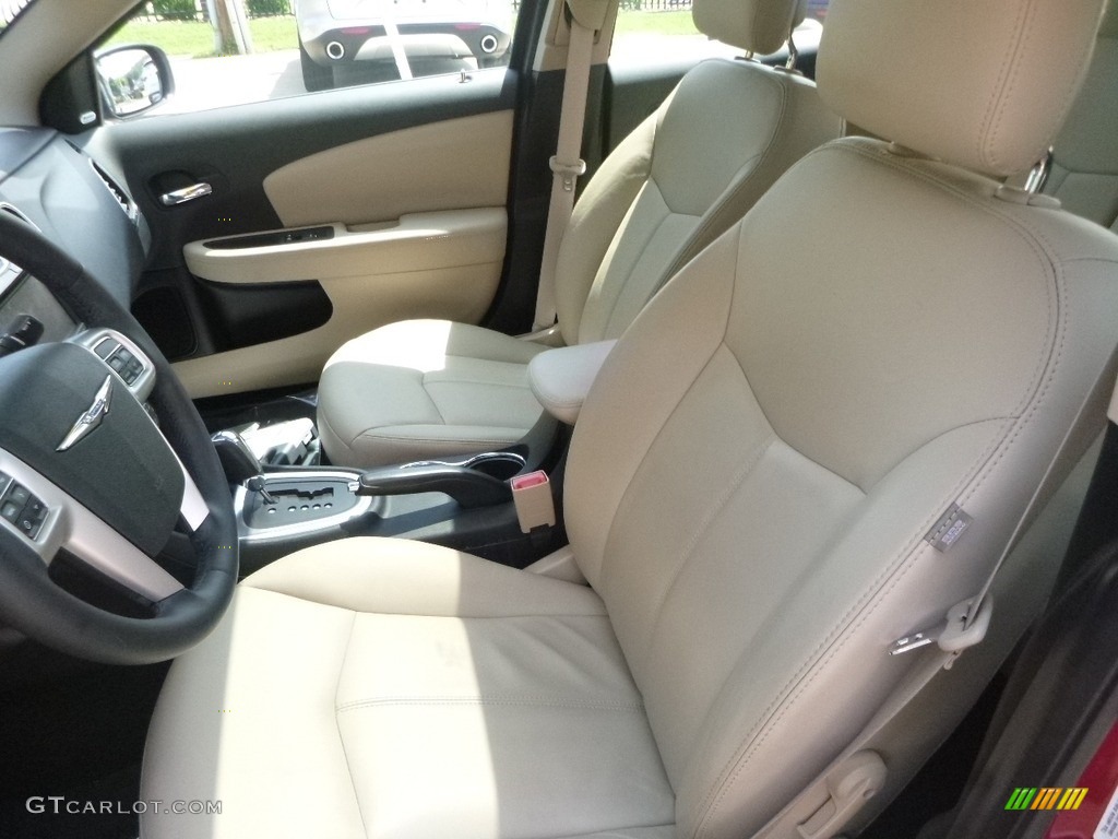 2012 200 Limited Sedan - Deep Cherry Red Crystal Pearl Coat / Black/Light Frost photo #15