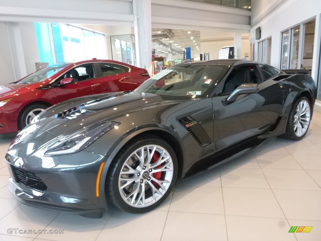 2019 Corvette Z06 Coupe - Shadow Gray Metallic / Black photo #2