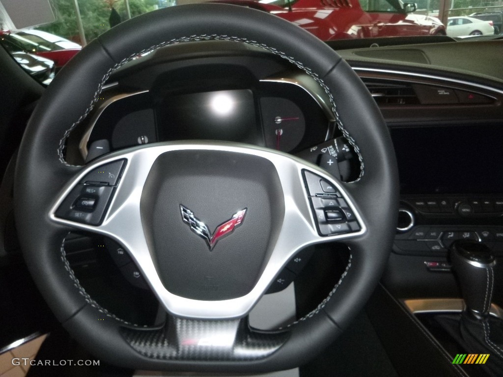 2019 Chevrolet Corvette Z06 Coupe Black Steering Wheel Photo #128096954