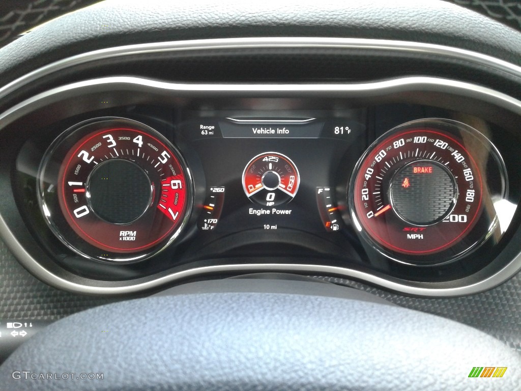 2018 Dodge Challenger SRT Hellcat Gauges Photo #128099918