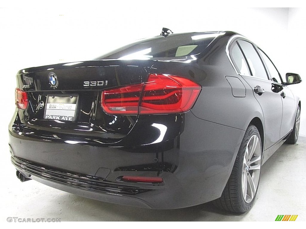 2018 3 Series 330i xDrive Sedan - Jet Black / Venetian Beige photo #5