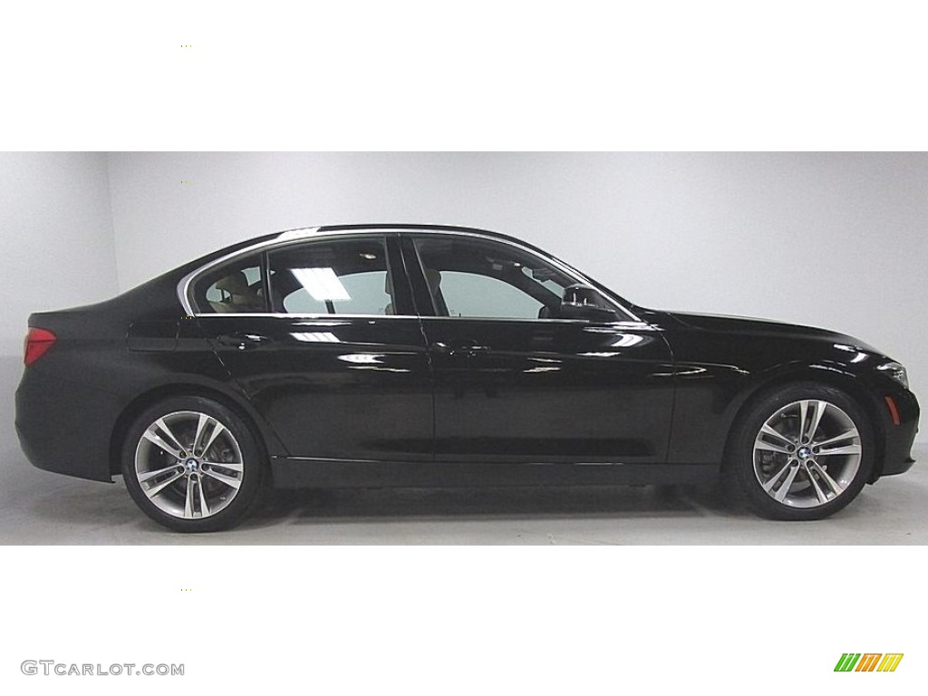 2018 3 Series 330i xDrive Sedan - Jet Black / Venetian Beige photo #6