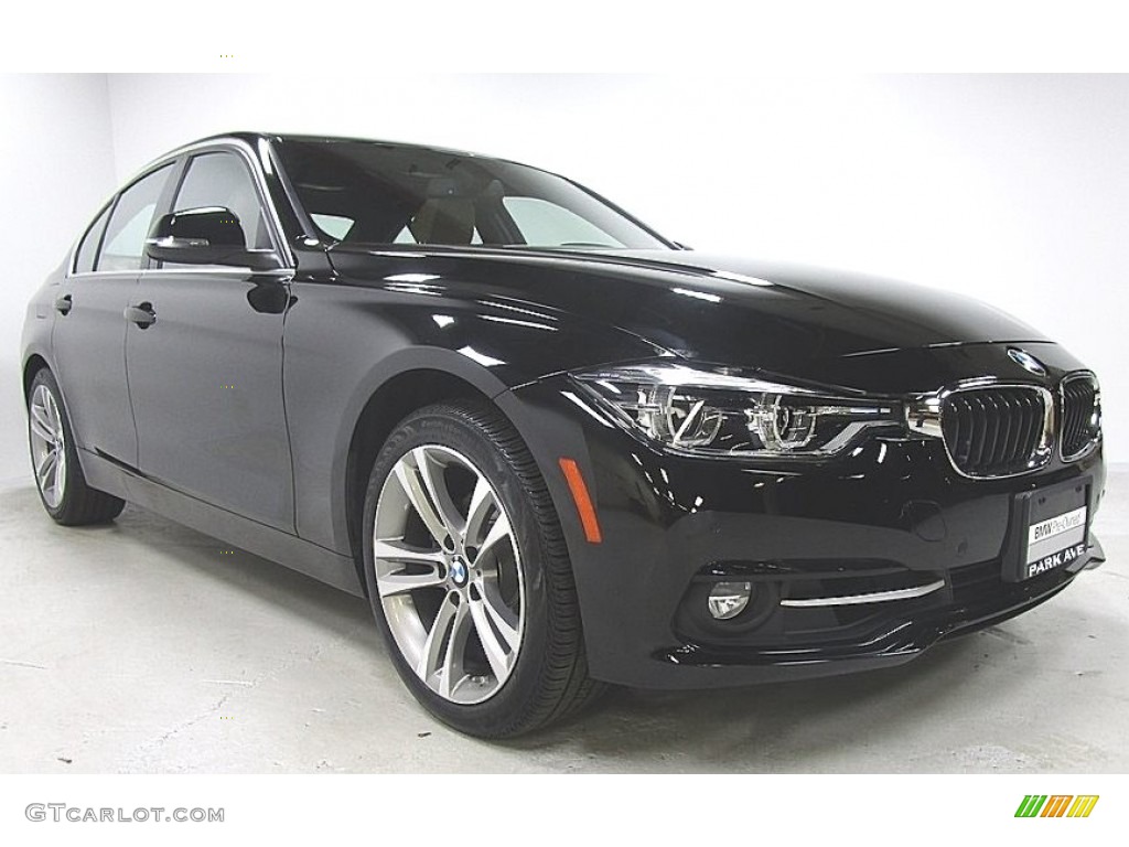 2018 3 Series 330i xDrive Sedan - Jet Black / Venetian Beige photo #7